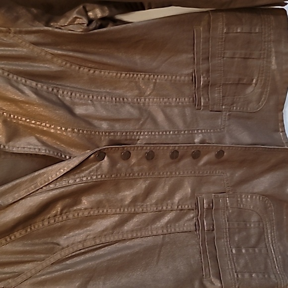 Coldwater Creek Bronze Snap Closure Jacket Sz 16 - Picture 3 of 7